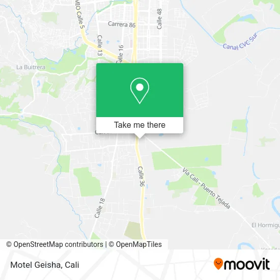Mapa de Motel Geisha