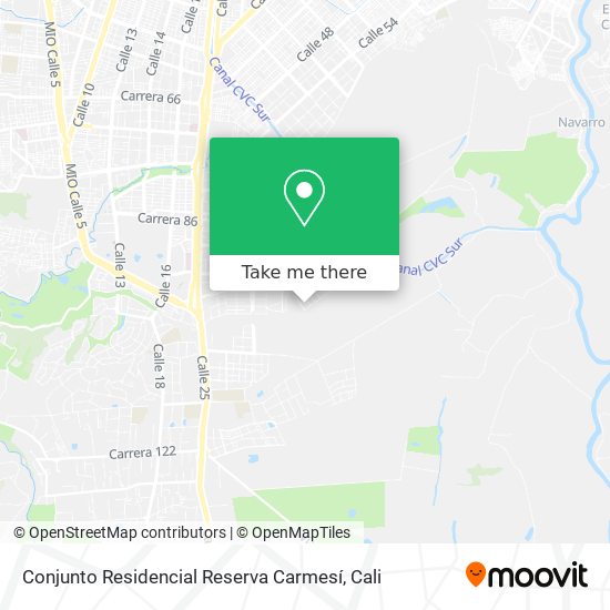 Conjunto Residencial Reserva Carmesí map