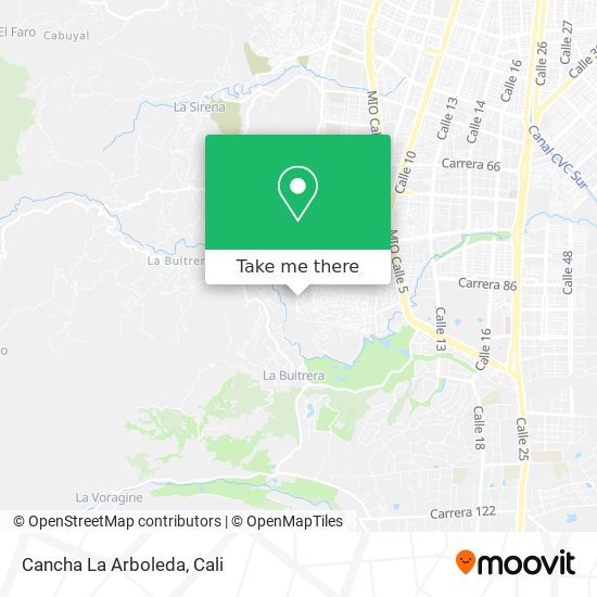Mapa de Cancha La Arboleda