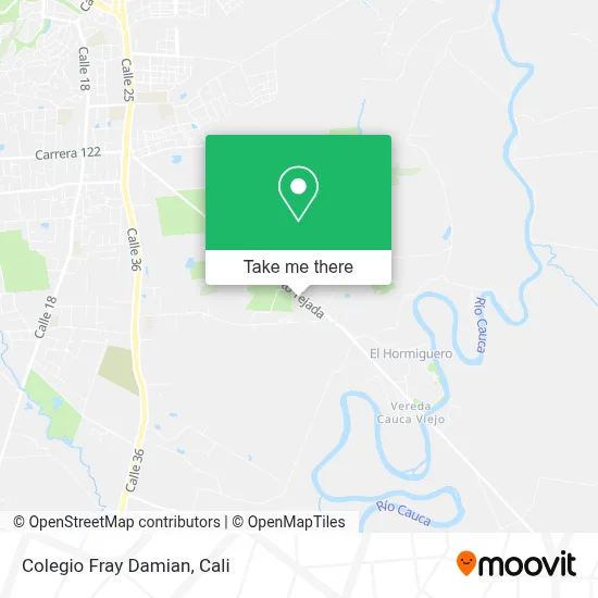 Colegio Fray Damian map