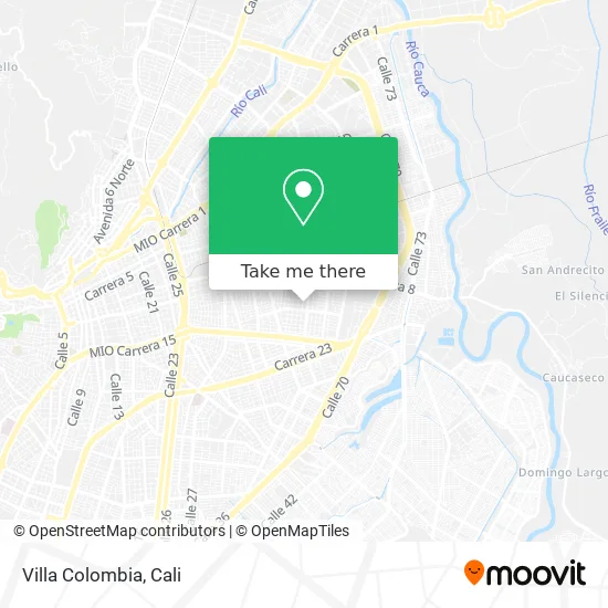 Villa Colombia map