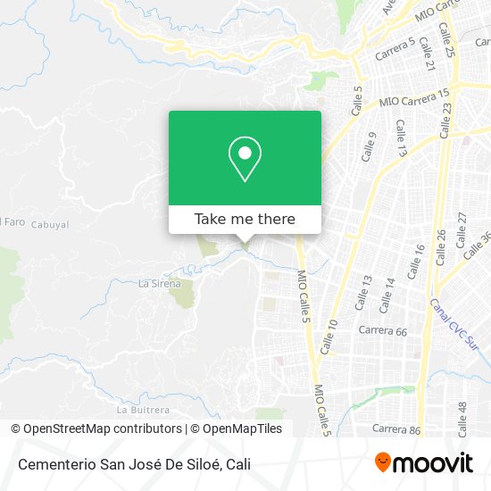 Mapa de Cementerio San José De Siloé