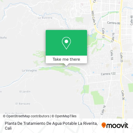 Mapa de Planta De Tratamiento De Agua Potable La Riverita