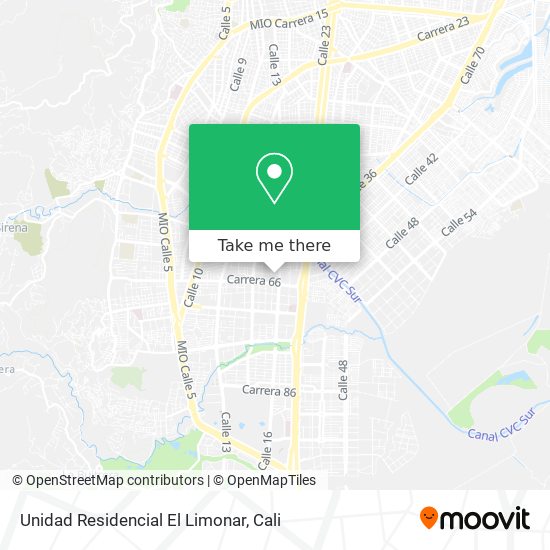Mapa de Unidad Residencial El Limonar