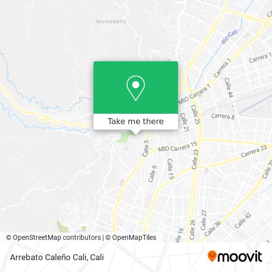 Arrebato Caleño Cali map
