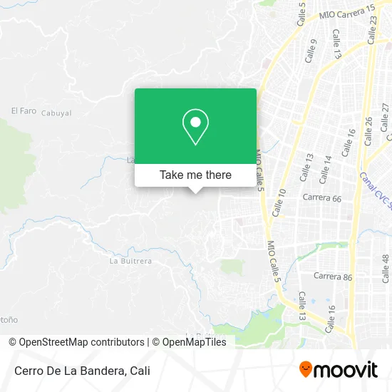 Cerro De La Bandera map