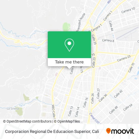 Corporacion Regional De Educacion Superior map