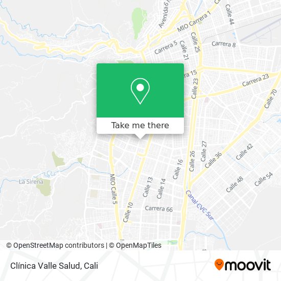 Mapa de Clínica Valle Salud