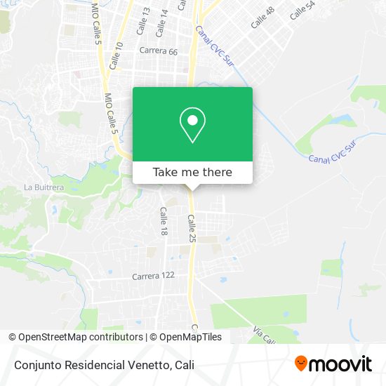 Mapa de Conjunto Residencial Venetto