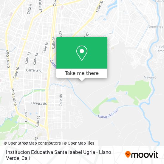 Institucion Educativa Santa Isabel Ugria - Llano Verde map