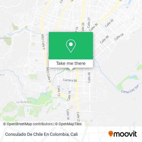Consulado De Chile En Colombia map