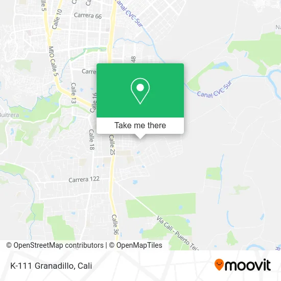 K-111 Granadillo map