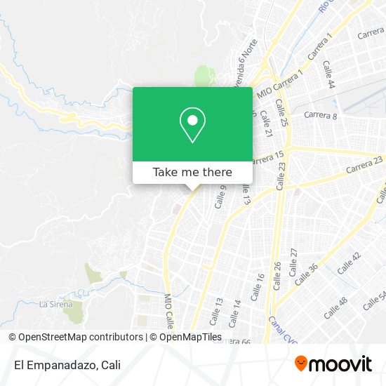 El Empanadazo map