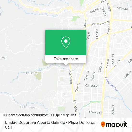 Unidad Deportiva Alberto Galindo - Plaza De Toros map