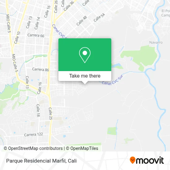 Parque Residencial Marfil map