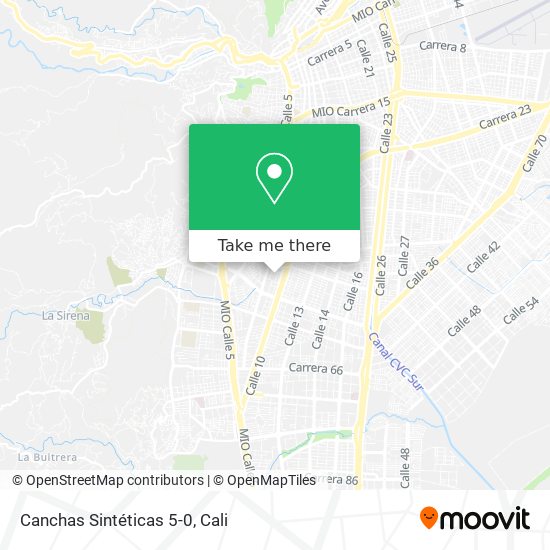 Canchas Sintéticas 5-0 map