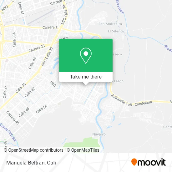 Manuela Beltran map