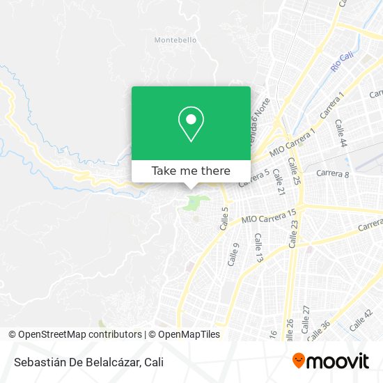 Sebastián De Belalcázar map