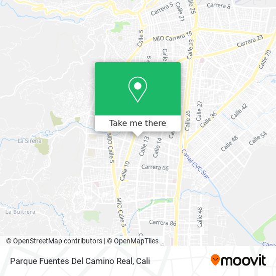 Parque Fuentes Del Camino Real map
