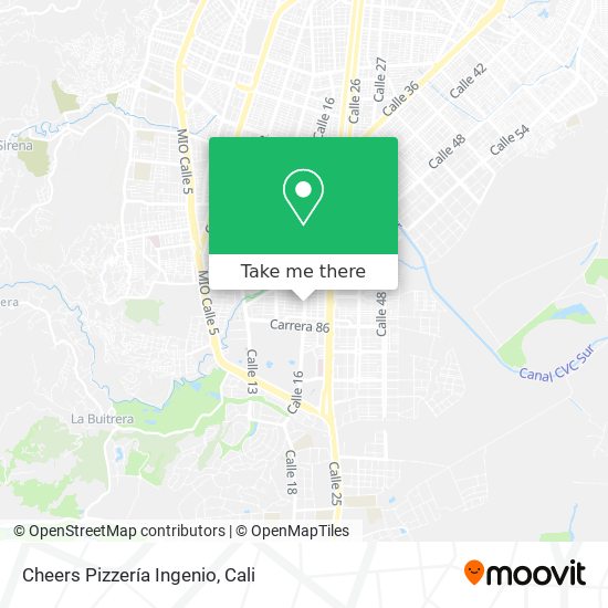 Mapa de Cheers Pizzería Ingenio