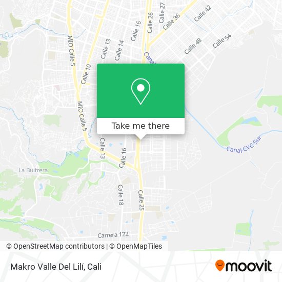 Mapa de Makro Valle Del Lilí