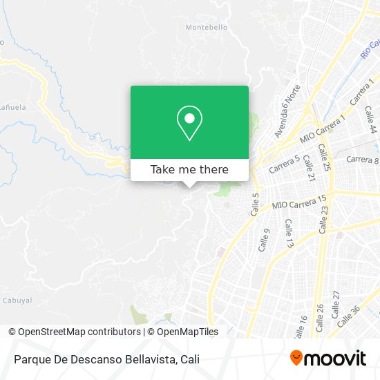 Parque De Descanso Bellavista map