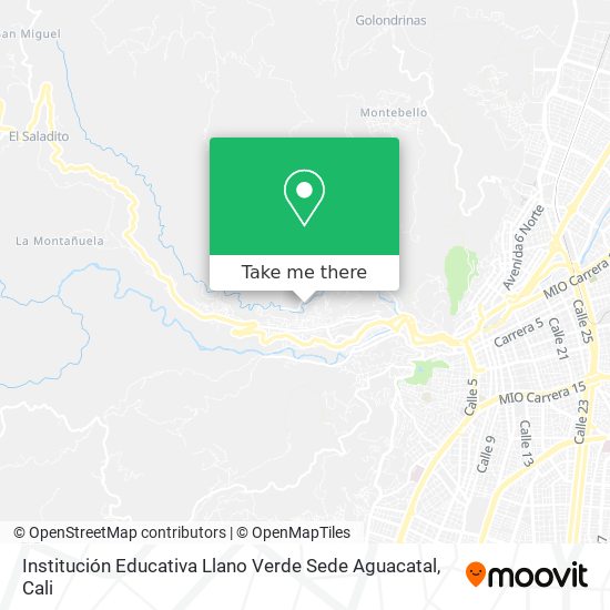 Institución Educativa Llano Verde Sede Aguacatal map