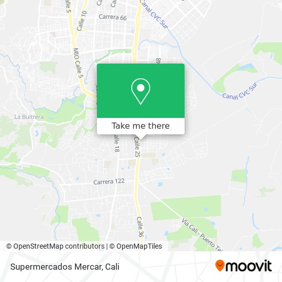 Supermercados Mercar map