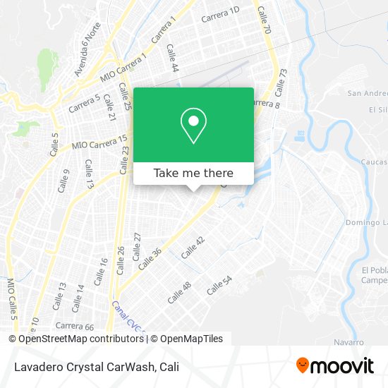 Lavadero Crystal CarWash map