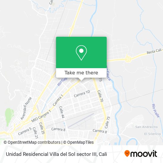 Mapa de Unidad Residencial Villa del Sol sector III