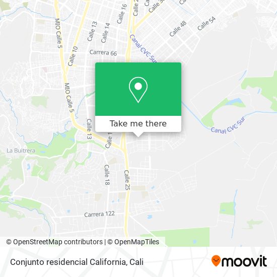 Mapa de Conjunto residencial California