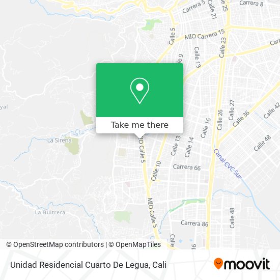 Unidad Residencial Cuarto De Legua map