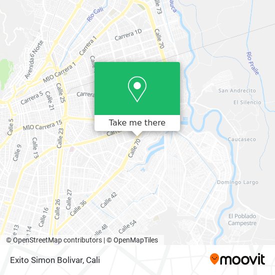 Mapa de Exito Simon Bolivar
