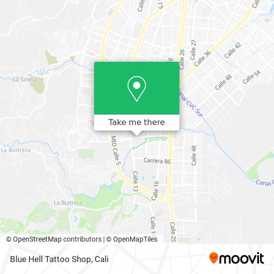 Blue Hell Tattoo Shop map