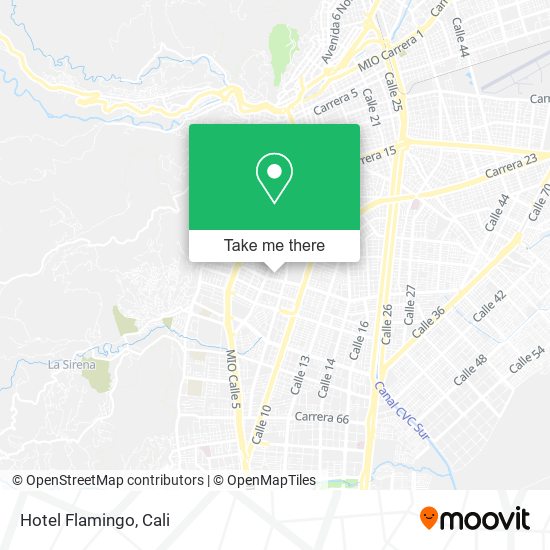 Hotel Flamingo map