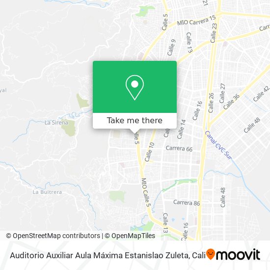Auditorio Auxiliar Aula Máxima Estanislao Zuleta map