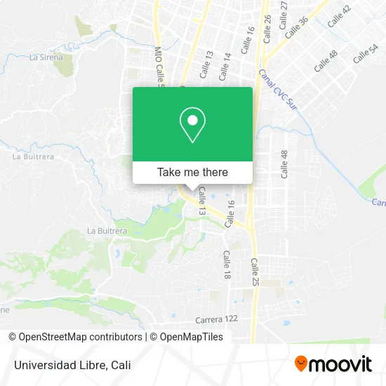 Mapa de Universidad Libre