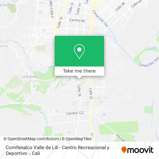 Comfenalco Valle de Lili - Centro Recreacional y Deportivo - map