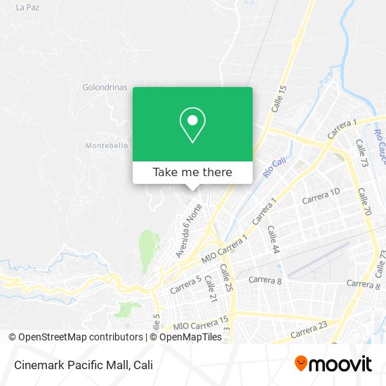 Mapa de Cinemark Pacific Mall