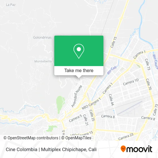 Cine Colombia | Multiplex Chipichape map