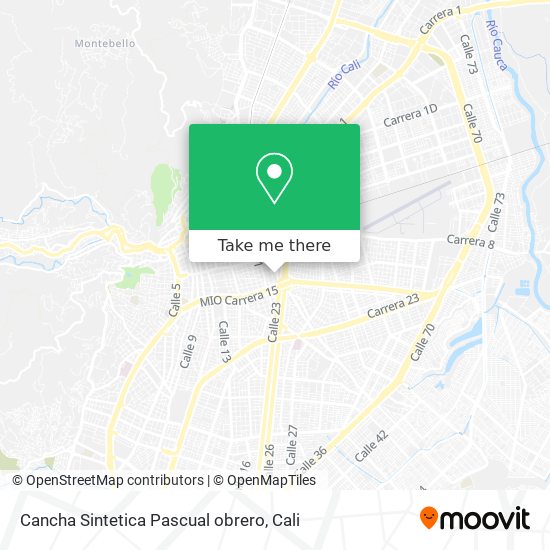 Cancha Sintetica Pascual obrero map