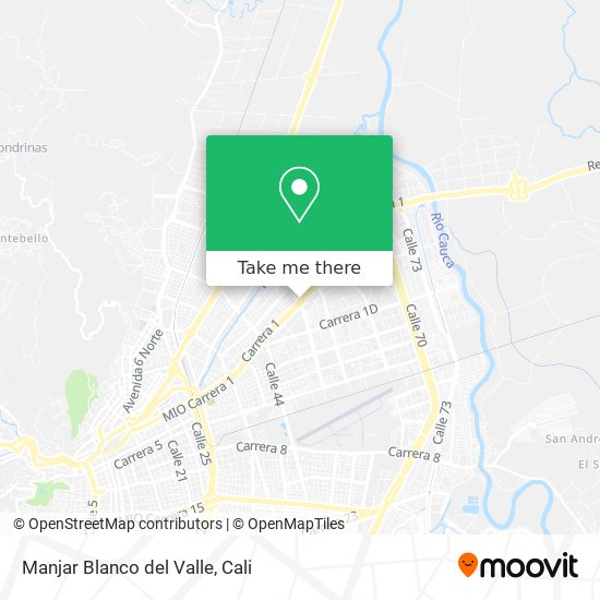Mapa de Manjar Blanco del Valle