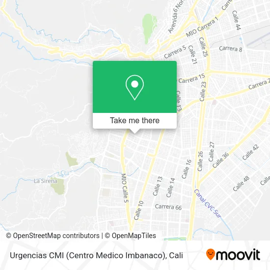Urgencias CMI (Centro Medico Imbanaco) map