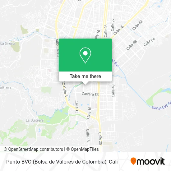 Punto BVC (Bolsa de Valores de Colombia) map