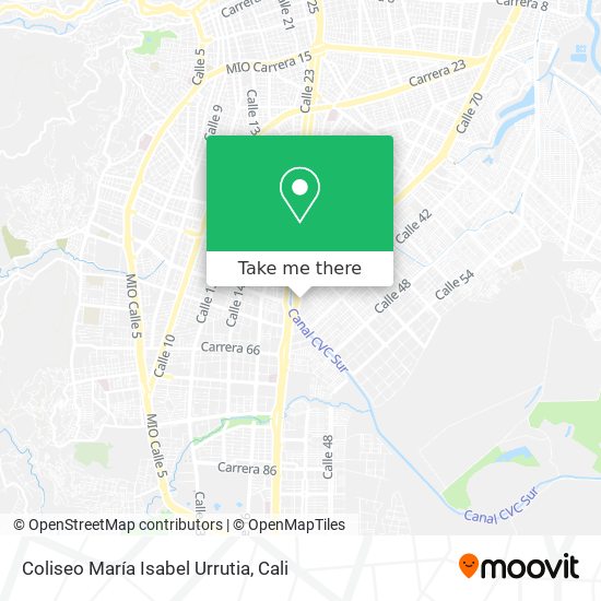 Coliseo María Isabel Urrutia map