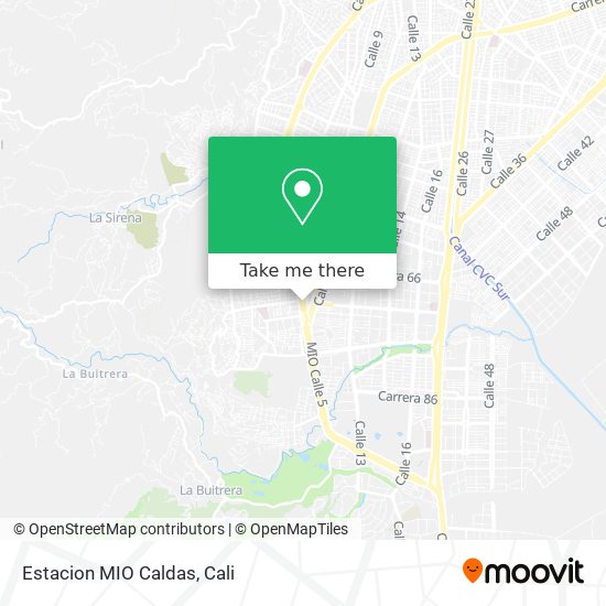 Mapa de Estacion MIO Caldas
