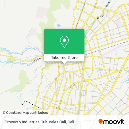 Proyecto Industrias Culturales Cali map