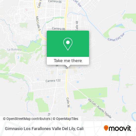Gimnasio Los Farallones Valle Del Lily map