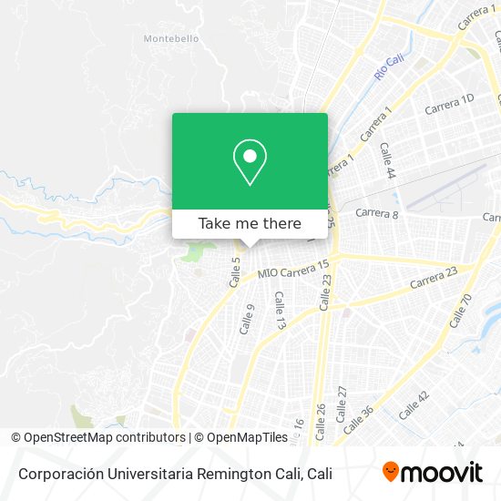 Corporación Universitaria Remington Cali map