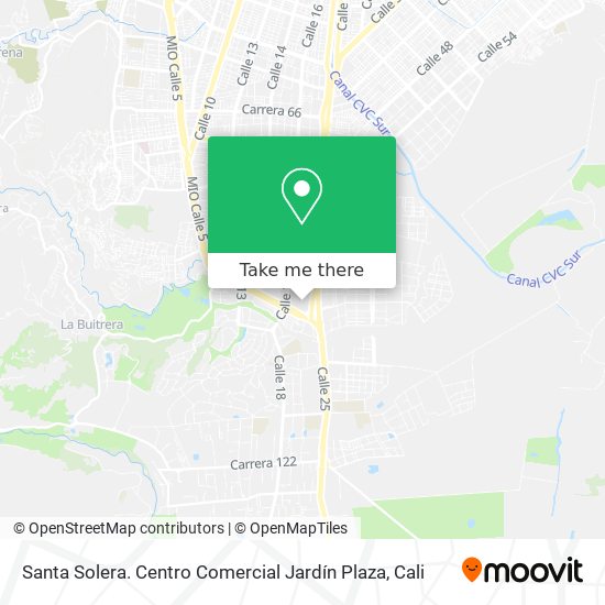 Mapa de Santa Solera. Centro Comercial Jardín Plaza